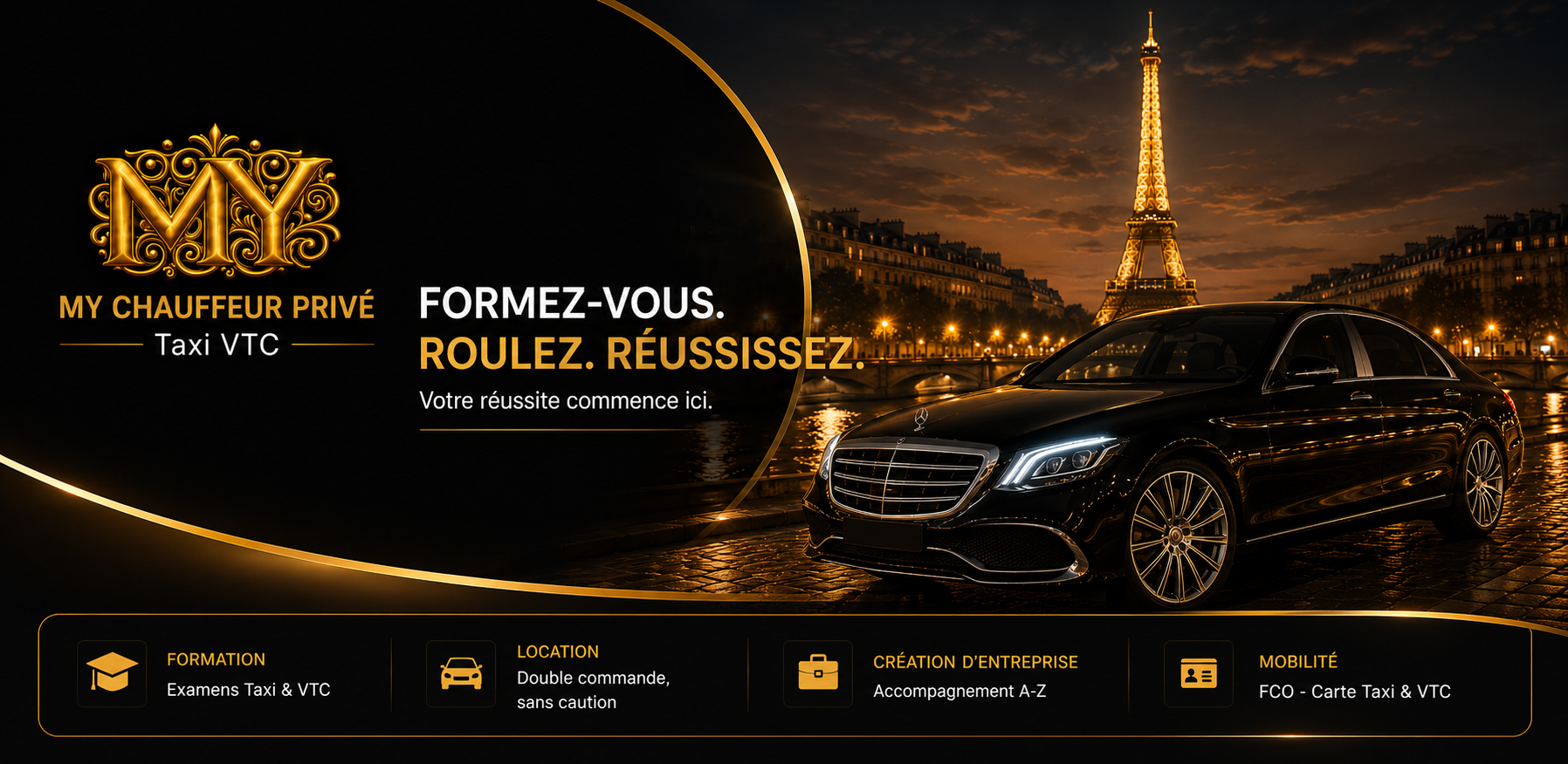 MY Chauffeur Privé – Formez-vous. Roulez. Réussissez.